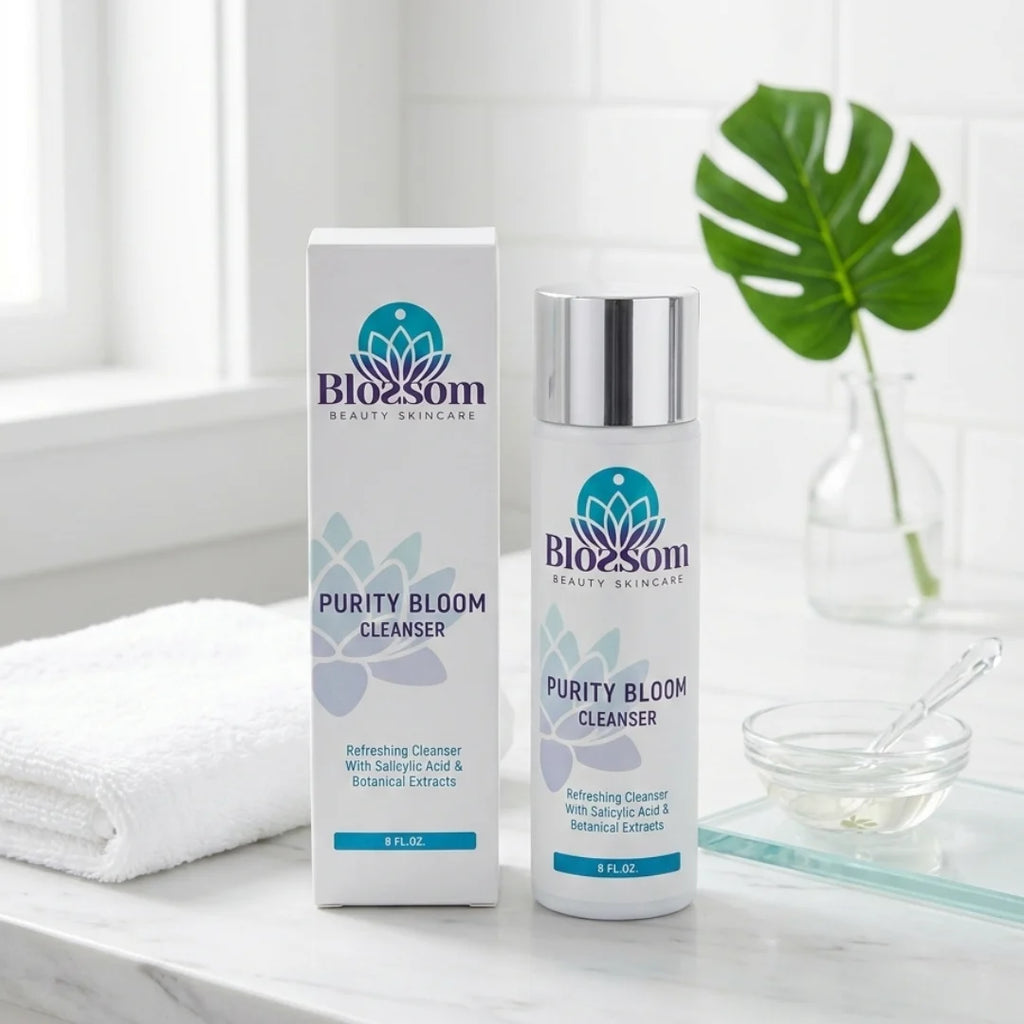 Salicylic Acid Face Cleanser – Purity Bloom Acne & Pore Treatment | Deep Clean & Smooth | 8 fl oz.