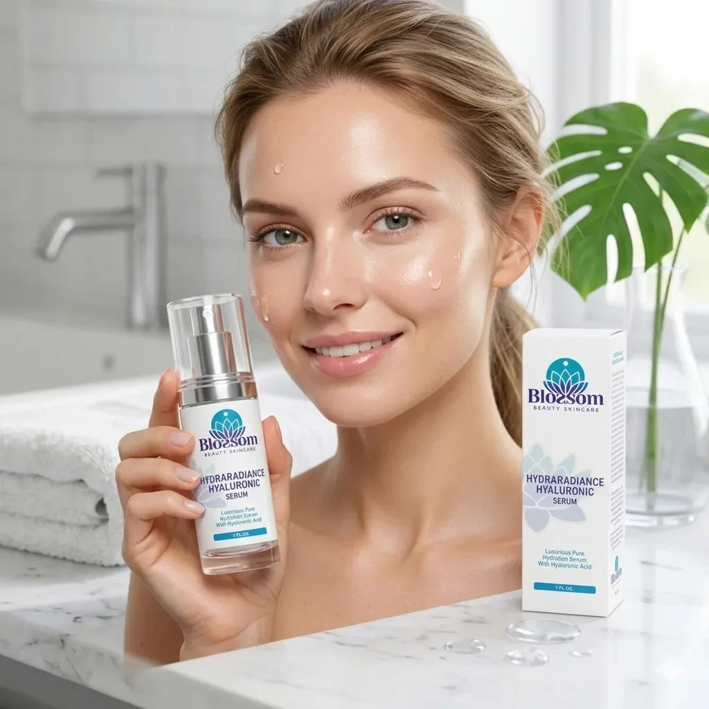 Hyaluronic Acid Serum – Deep Hydration & Radiance Boost | HydraRadiance Formula | 1 FL OZ